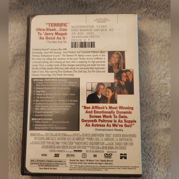 2 disc dvd of Bounce - Picture 2 of 4